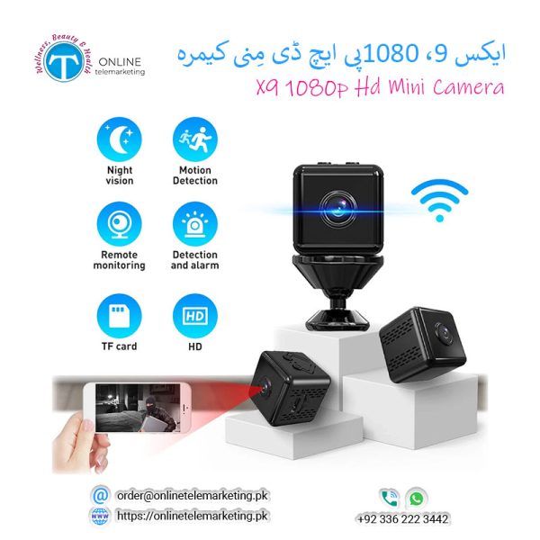 X9 1080p Hd 2mp Magnetic Wifi Mini Camera FtyCamPro App