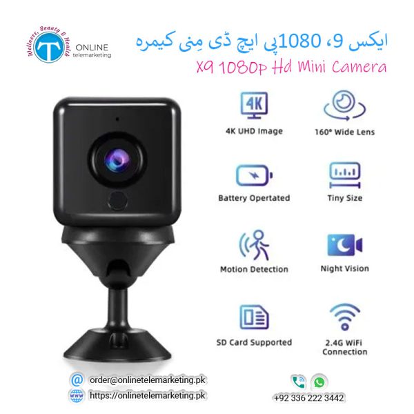 X9 1080p Hd 2mp Magnetic Wifi Mini Camera FtyCamPro App